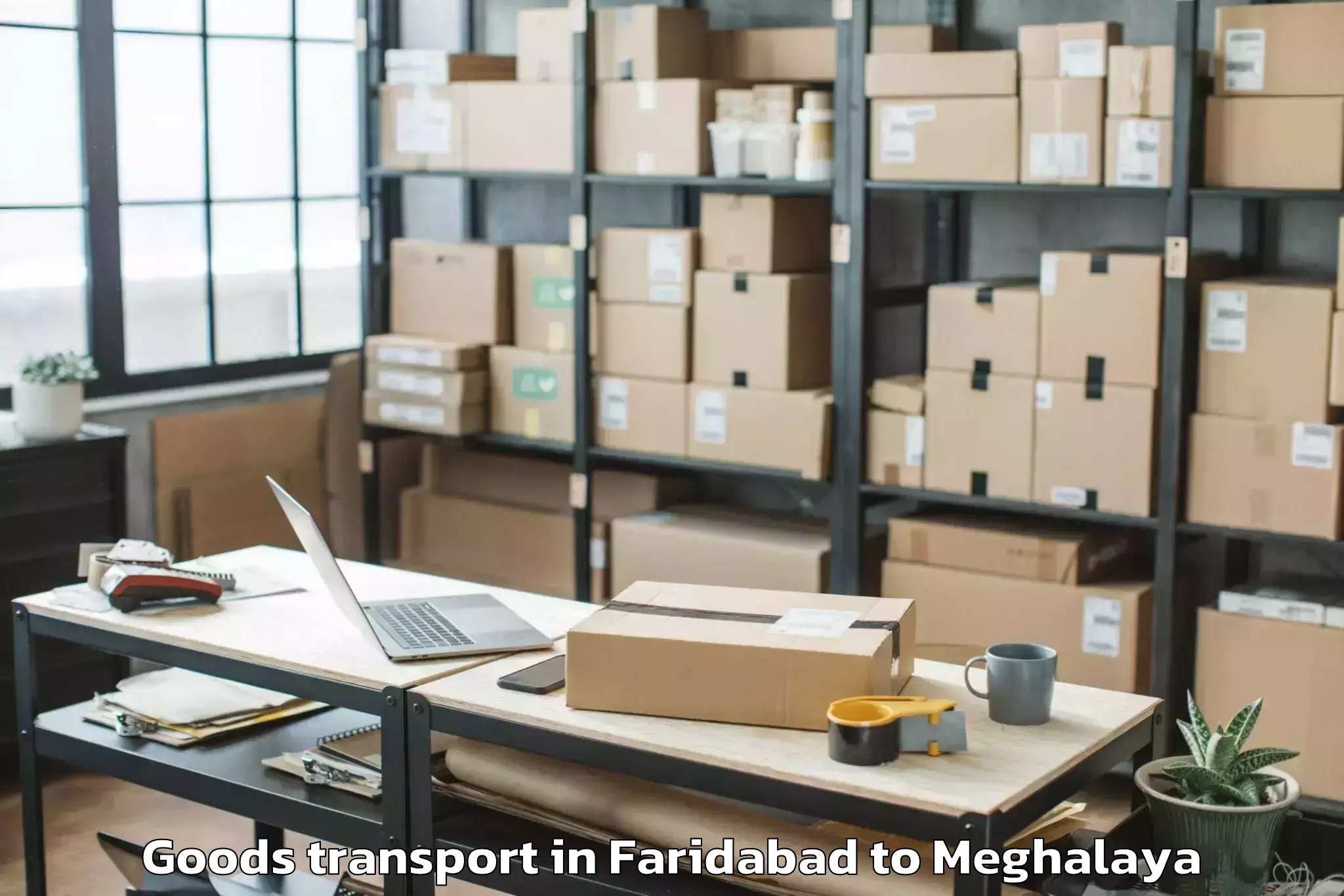 Discover Faridabad to Nongpoh Goods Transport